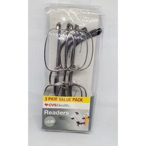 Read in Style with CVS Health +1.00 FGX Jacob 2.0 Reading Glasses 3 Pair Value